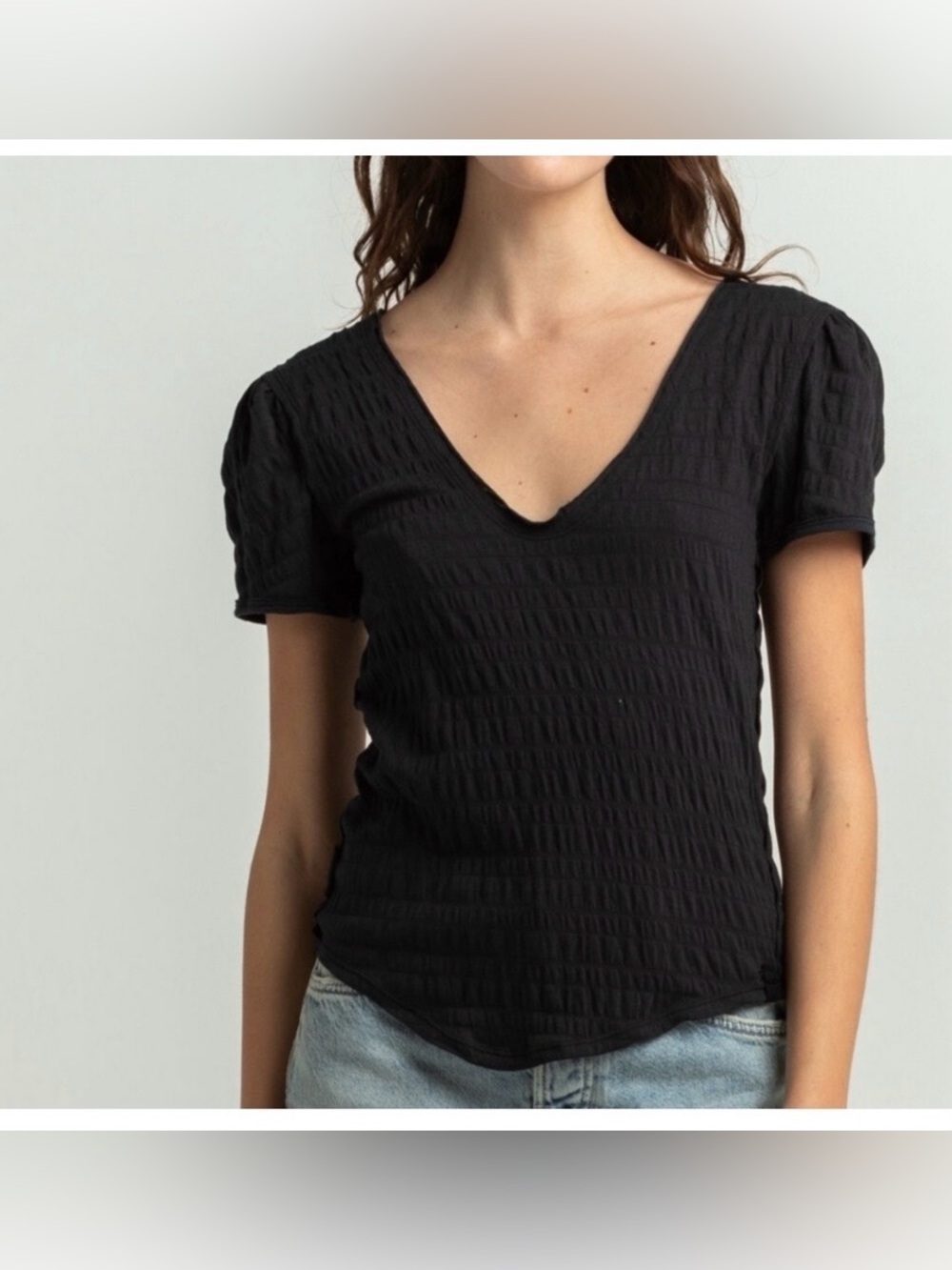 🆕 Women’s Free People We The Free Sugar Cube Tee. Size Large. NWT